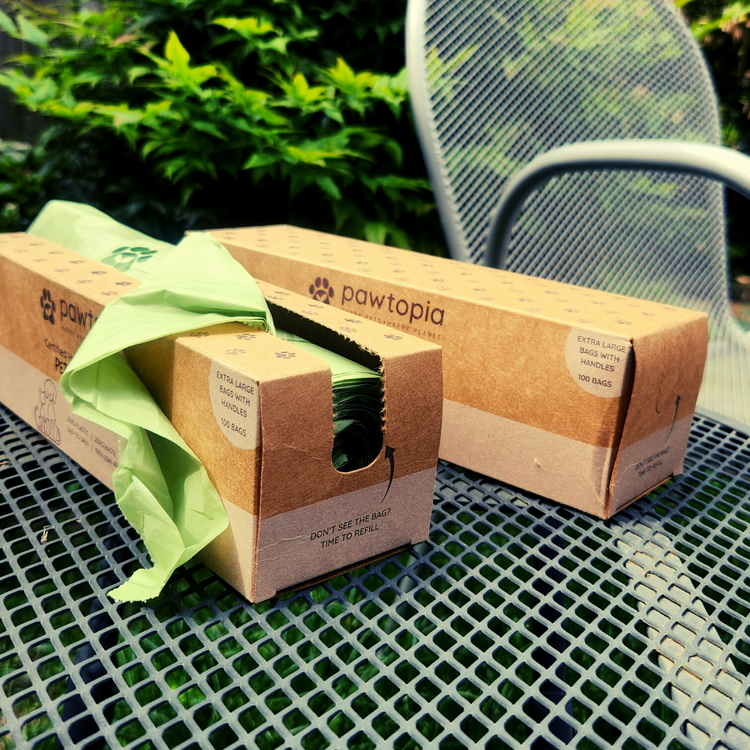 Home Compostable Pet Waste Bags in a Single Roll