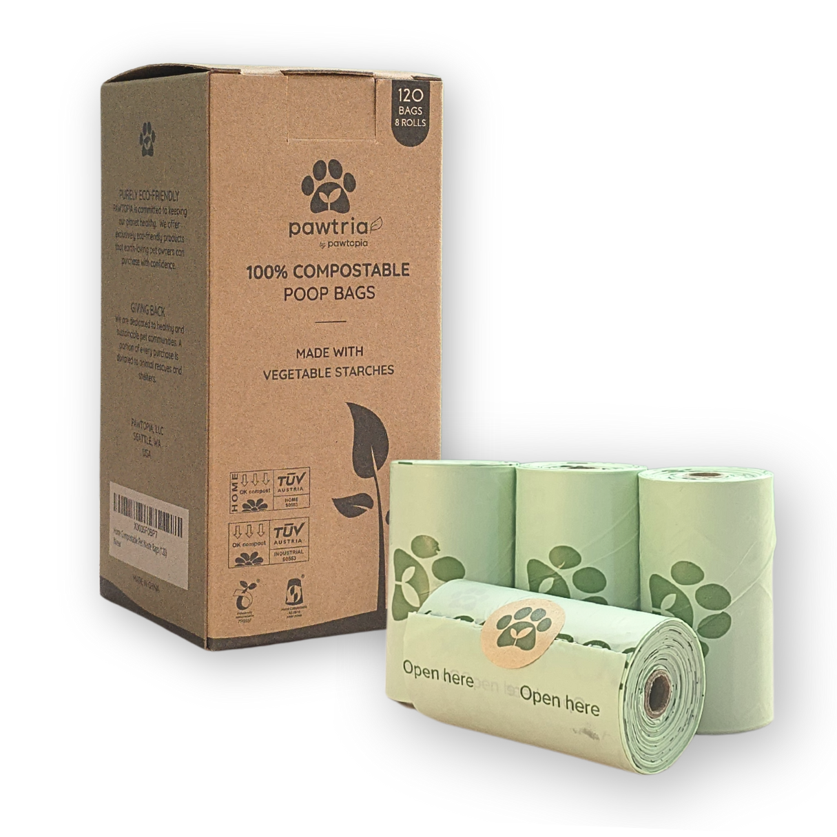 Home Compostable Pet Waste Bag (120)