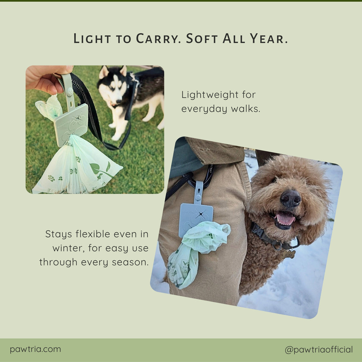 Poop Bag Carrier, BPA Free Silicone