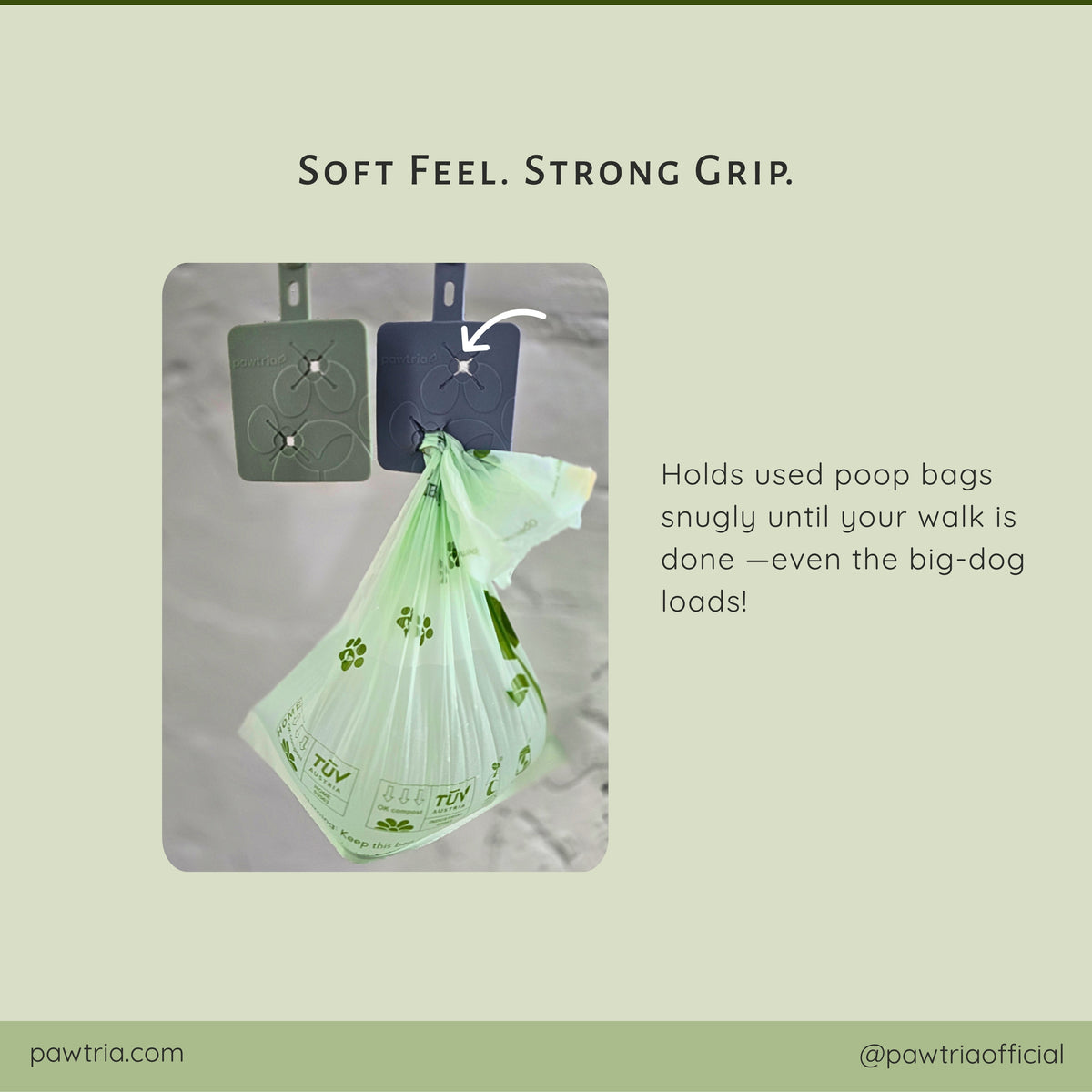 Poop Bag Carrier, BPA Free Silicone